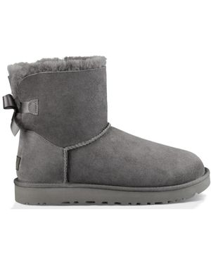 UGG Schoenen ,Grijs ,Leer Mini Bailey Bow Ii Laarzen