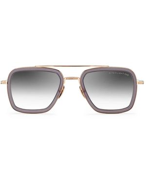 Dita Eyewear Accessoires ,Grijs ,Tweed Flight 006 Pilot Zonnebril