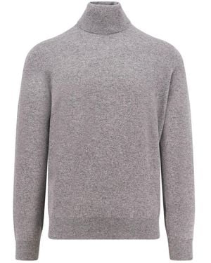 Brunello Cucinelli Kaschmir Rollkragenpullover Grau