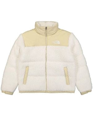 The North Face Fitness ,Polyester High Pile Nuptse Jacket - Naturel