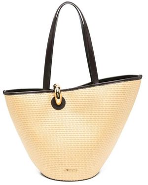 Jacquemus Le Chiquito Tote Bag Aus Gewebtem Raffiabast - Natur