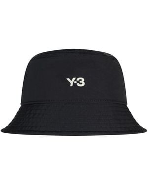 Y-3 Schwarzer Technischer Stoff Fischerhut