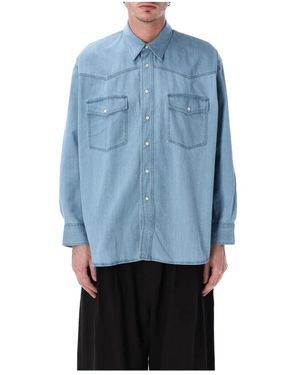 Studio Nicholson Denim Shirts - Blue