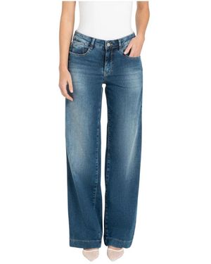 M·a·c Jeans ,Blauw ,Katoen Rich Palazzo