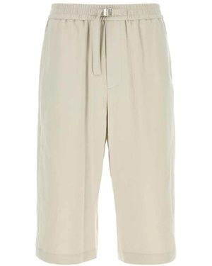 Ami Paris Cropped Trousers - Natural