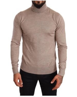 Dolce & Gabbana Cashmere Silk Turtleneck Sweater - Grau