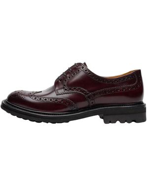 Church's Schoenen ,Rood ,Leer Derby - Bruin