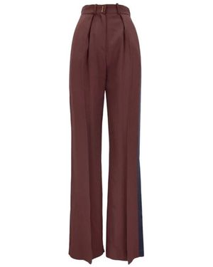Elisabetta Franchi Wide Trousers - Red
