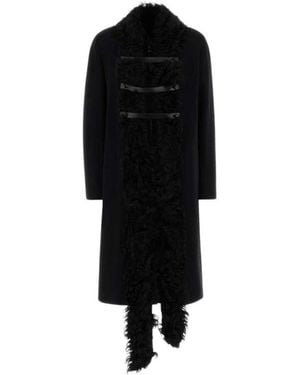 Fendi Single-Breasted Coats - Negro
