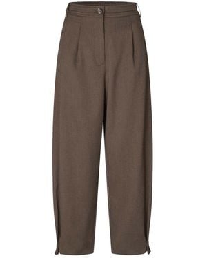 Masai Wide Trousers - Marrón