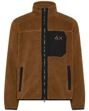 Sun 68 Fleece Jackets - Marrone