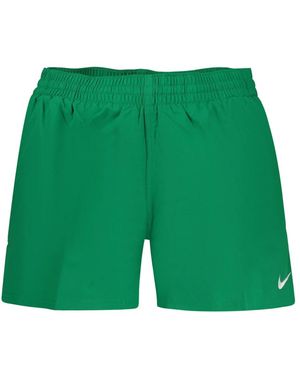 Nike Fitness ,Groen ,Polyester Breaker Essential 3" Volley Short Met Slipvoering