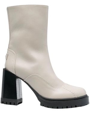 Furla Schoenen ,Grijs ,Leer Climb Mid Enkellaarsjes