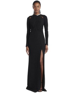 Rebecca Vallance Schwarzes Kleid Mit Halskette