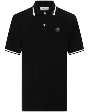Philipp Plein Polo Ss Logo - Zwart