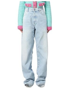 Balmain Wide Jeans - Blu