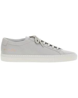 Common Projects Schoenen ,Grijs ,Leer Minimal Sneaker