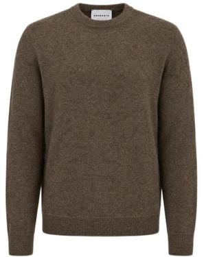 Amaranto Round-Neck Knitwear - Marrón