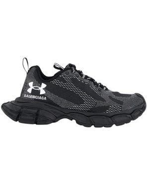Balenciaga Schwarze Gestrickte Sneakers Mit Reflektierenden Details