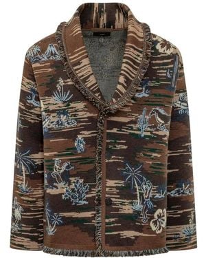 Alanui Tex-Hawaii Cardigan - Braun