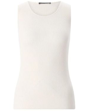 Luisa Cerano Round-Neck Knitwear - Blanc