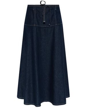 Samsøe & Samsøe Rokken ,Blauw ,Katoen Satilly Rok