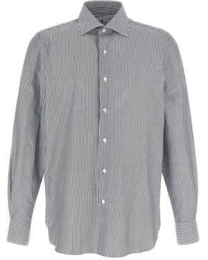 Finamore 1925 Formal Shirts - Grey