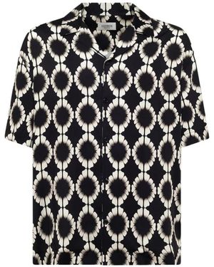 Laneus Overhemden ,Zwart ,Bowling Boxy Fit Shirt