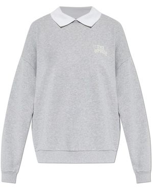 The Upside Hoodies & Sweatvesten ,Grijs ,Katoen Pascal Collared Sweatshirt