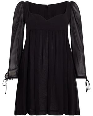 Philosophy Di Lorenzo Serafini Elegant Long Dress With Asymmetric And Refined Design - Black