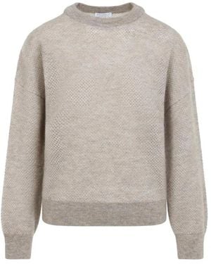 Brunello Cucinelli Round-Neck Knitwear - Grigio