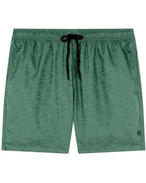 Paul & Shark Grüne Ultraleichte Badehose Regular Fit