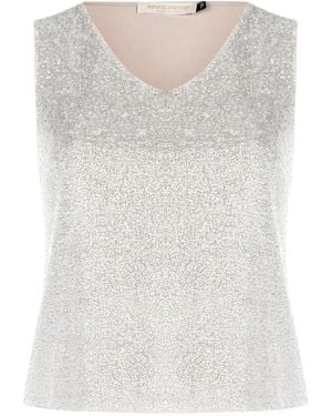 Rinascimento Sleeveless Tops - White