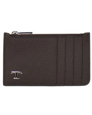 Tod's Accessoires ,Bruin ,Leer Tsy Ritshouder Creditcardhouder