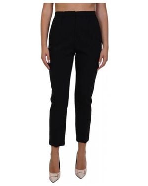 Patrizia Pepe Cropped Trousers - Black
