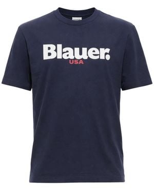 Blauer T-Shirts - Blue