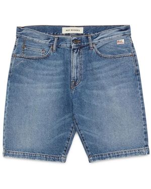 Roy Rogers Denim Shorts - Blu