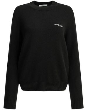 Givenchy Logo Gebreide Trui - Zwart