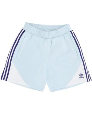 adidas Fleece Short Tracksuit Pants - Blau