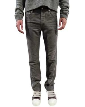 Rick Owens Slim-Fit Jeans - Gris