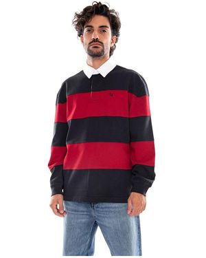 Levi's Tops ,Veelkleurig ,Katoen Pieced Union Rugby Shirt - Rood