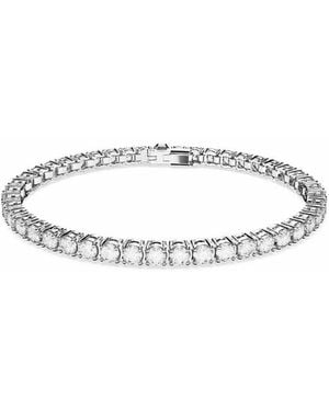 Swarovski Accessoires ,Grijs ,Matrix Tennis Armband - Metallic