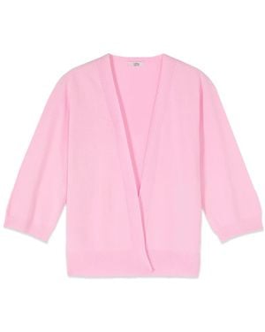 Oltre Viskosemischung-Cardigan - Pink