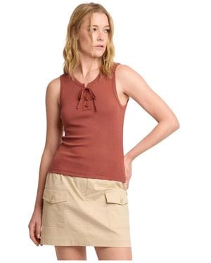Kocca Sleeveless Tops - Red