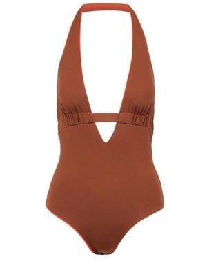 Max Mara Badmode ,Bruin ,Zwemkostuum Uit Één Stuk