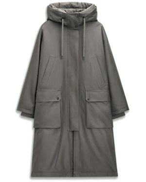 G Lab Mantel Luna Relaxed Fit - Grau