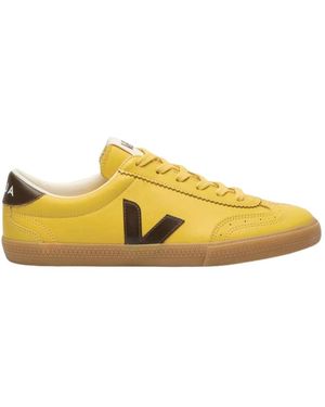Veja Schoenen ,Geel ,Katoen Sneakers