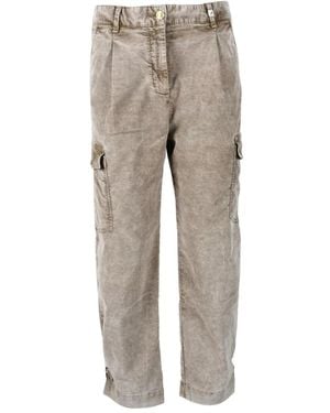 Myths Pantalones De Mezcla De Algodón Elásticos, Mujer, Talla - Gris