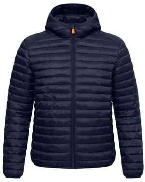 Save The Duck Jassen ,Blauw ,Polyester Prosper Puffer Hooded Jacket