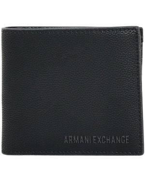 ARMANI EXCHANGE Zwarte Portemonnee Stijlvol Ontwerp